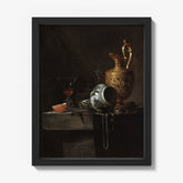 Still Life with a Porcelain Vase, Silver-gilt Ewer, and Glasses by Willem Kalf - thumbnail_1_bf_671646193d19ba02d720743d